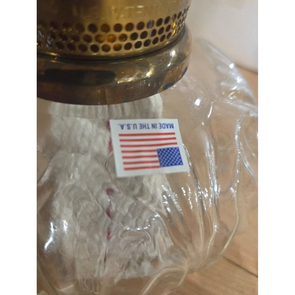 Vintage Aladdin Genie III Clear Glass Incandescent Oil Lamp NIB Model C6106